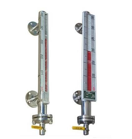 Side loading type magnetic flip gauge