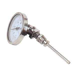 Anti-corrosion type bimetallic thermometer